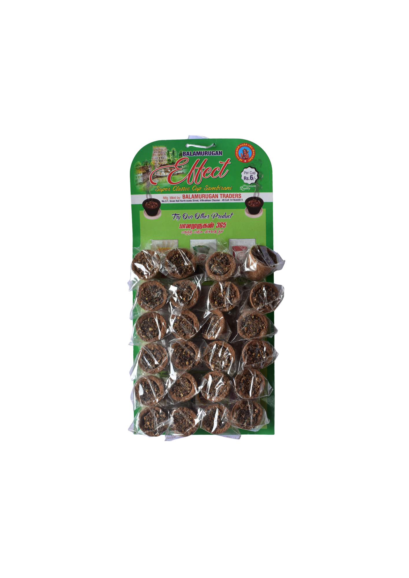 Balamurugan Effects Cup Sambrani 24 pcs